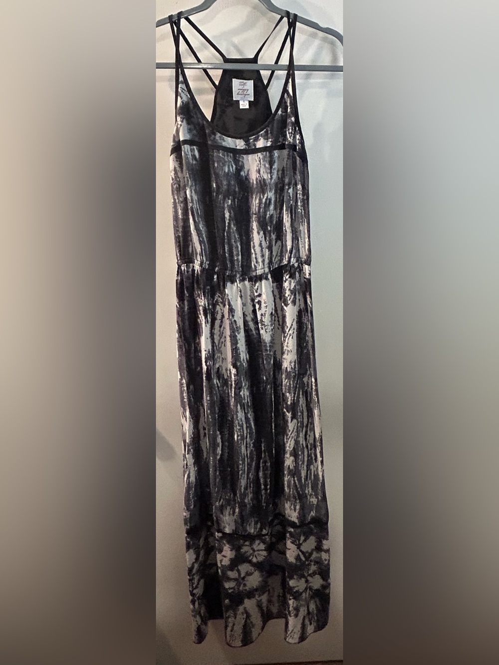 Suzi Chin for Maggy Boutique Black & White Tie-Dye Dress w/Strappy Back
Sz 6